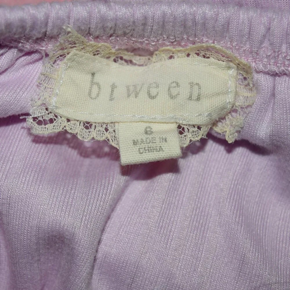 BTWEEN Girls Flutter Pastel Lilac Top Size 6 - Picture 4 of 5